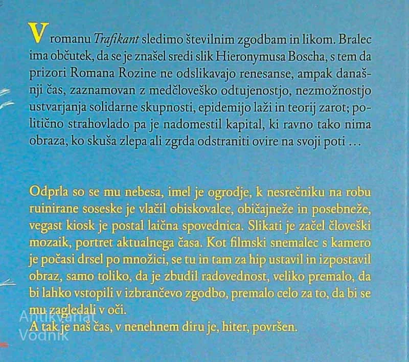 TRAFIKANT, Roman Rozina