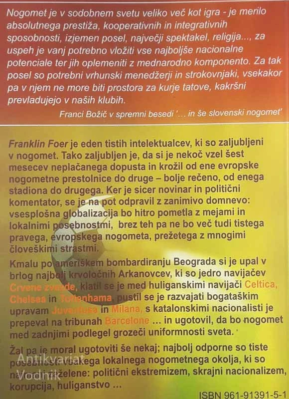 NOGOMET; OD ARKANA DO BERLUSCONIJA, Franklin Foer