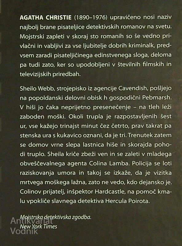 SKRIVNOSTNE URE, Agatha Christie