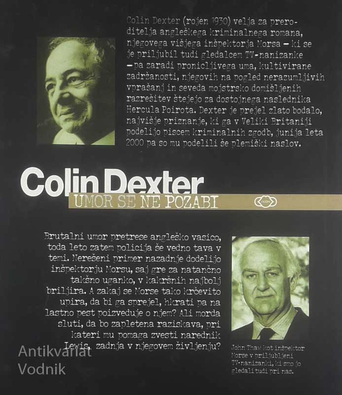 UMOR SE NE POZABI, Colin Dexter