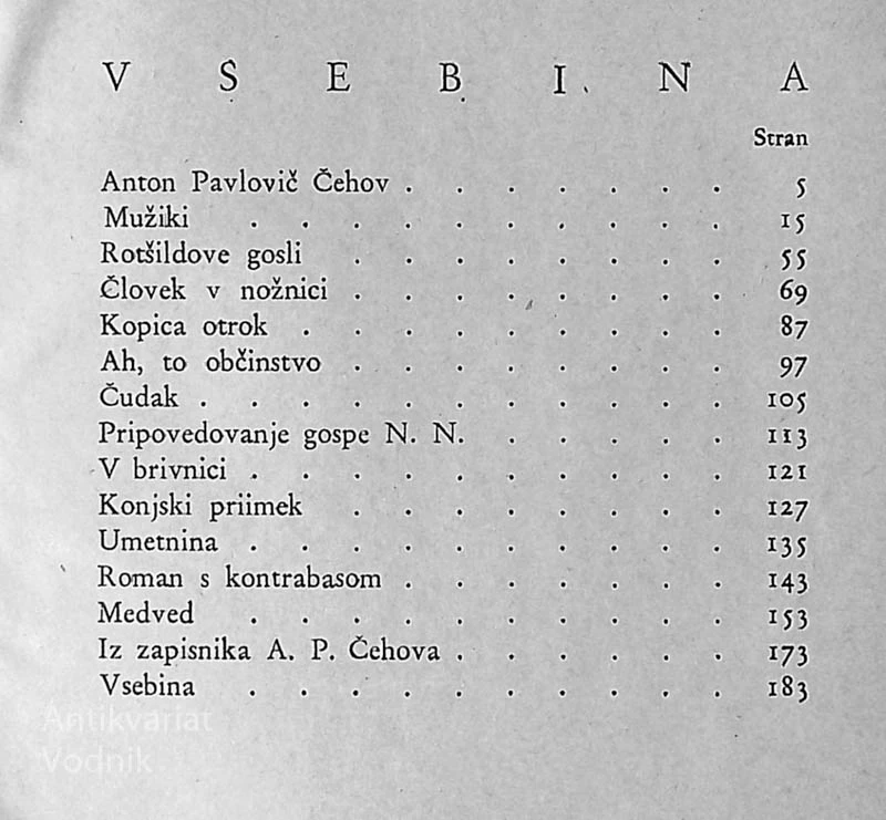 NOVELE; Anton Pavlovič Čehov5 vstani