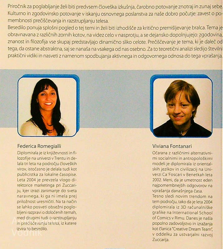 VELIKA KNJIGA O RAZSTRUPLJANJU TELESA, Federica Romegialli in Viviana Fontanari