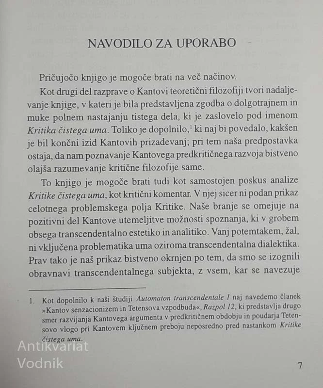 KRITIKA ČISTEGA UMA, Zdravko Kobe