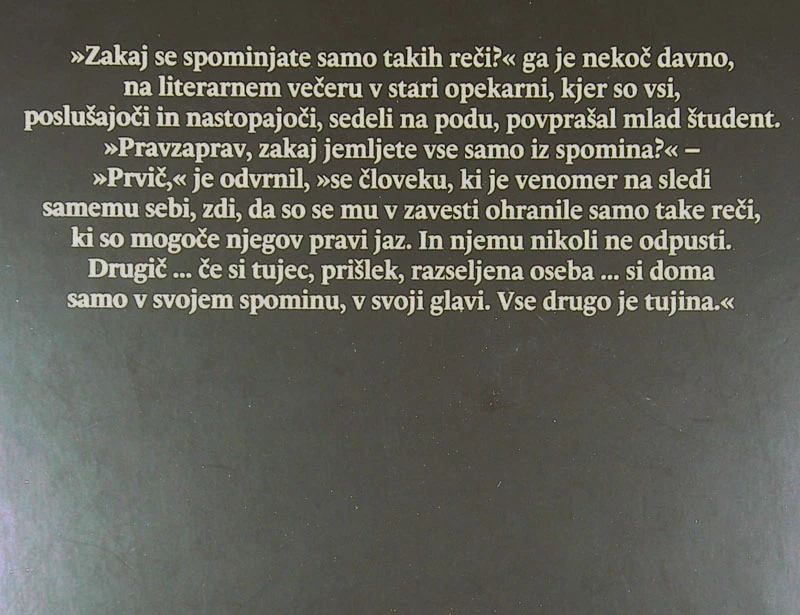 FRAGMENTI O PRIŠLEKU; SPOMINSKA KNJIGA LOJZETA KOVAČIČA, Mateja Komel Snoj