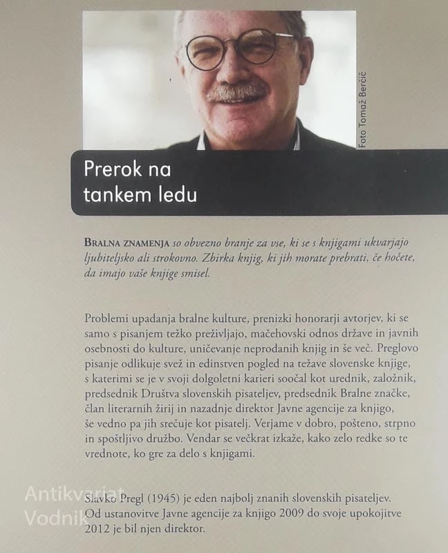 PREROK NA TANKEM LEDU, Slavko Pregl