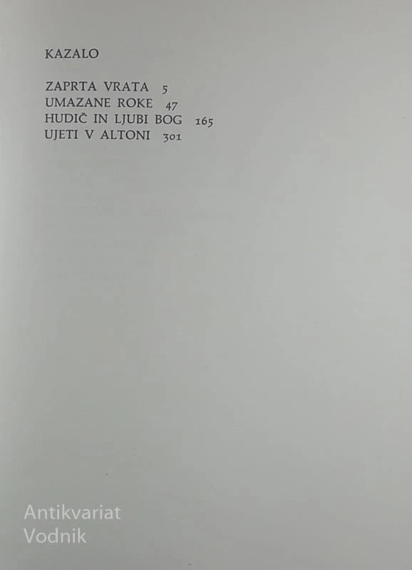 JEAN PAUL SARTRE; IZBRANE DRAME