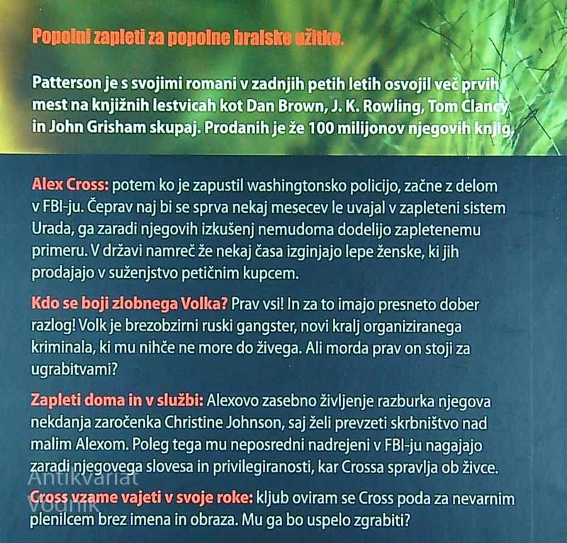 VELIKI ZLOBNI VOLK, James Patterson