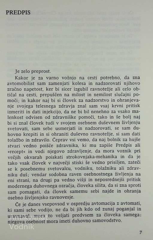 ČLOVEK SAMEMU SEBI, Anton Trstenjak