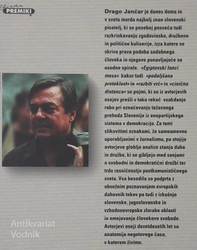 KONEC TISOČLETJA, RAČUN STOLETJA, Drago Jančar