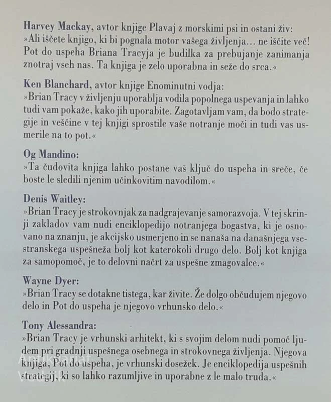 POT DO USPEHA, Brian Tracy