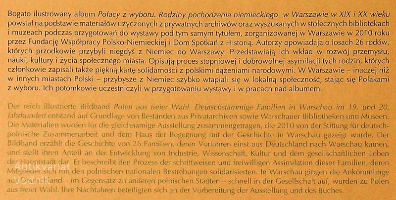 POLACY Z WYBORU / POLEN AUS FREIER WAHL
