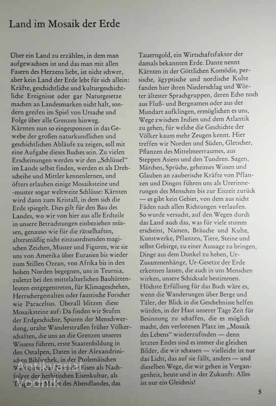 KAERNTEN IM MOSAIK DER ERDE, Werner Fantur