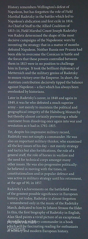 RADETZKY; IMPERIAL VICTOR AND MILITARY GENIUS, Alan Sked