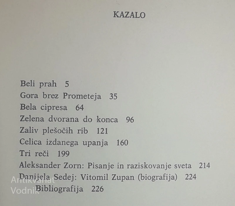 GORA BREZ PROMETEJA, Vitomil Zupan