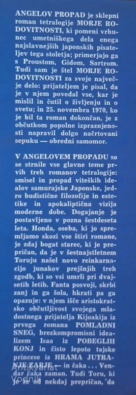 ANGELOV PROPAD, Jukio Mišima