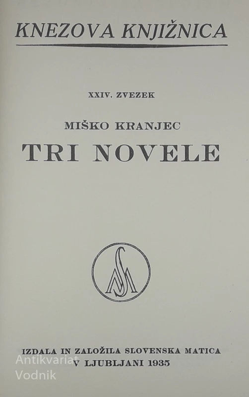 TRI NOVELE, Miško Kranjec