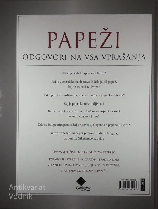 PAPEŽI; ODGOVORI NA VSA VPRAŠANJA, Rupert Matthews