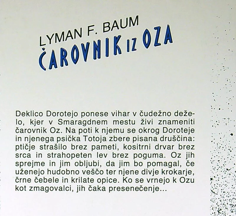 ČAROVNIK IZ OZA, Lyman F. Baum