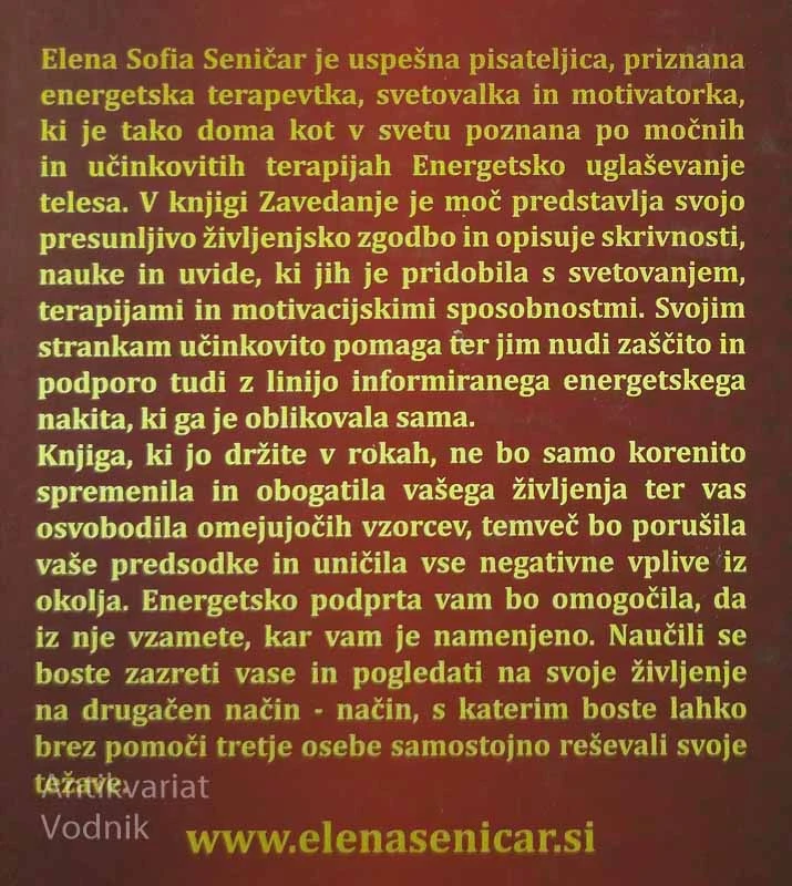 ZAVEDANJE JE MOČ, Elena Sofia Seničar
