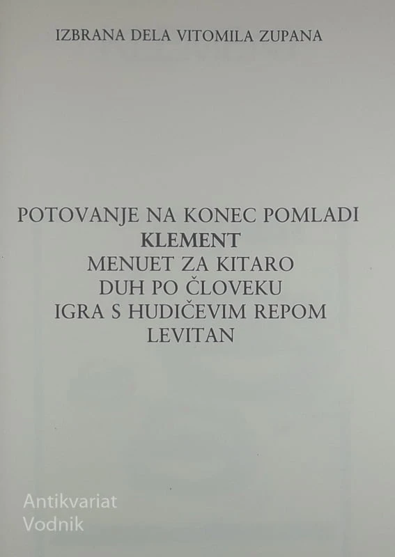 KLEMENT, Vitomil Zupan