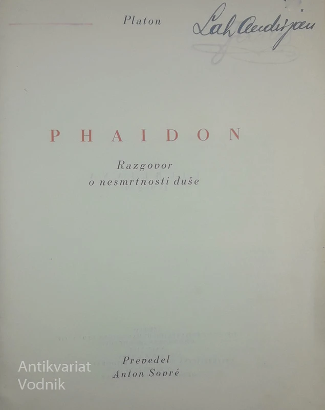 PHAIDON, Platon