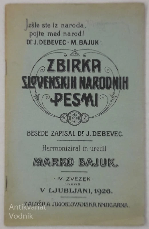 ZBIRKA SLOVENSKIH NARODNIH PESMI IV. zvezek
