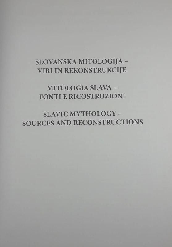 STUDIA MYTHOLOGICA SLAVICA