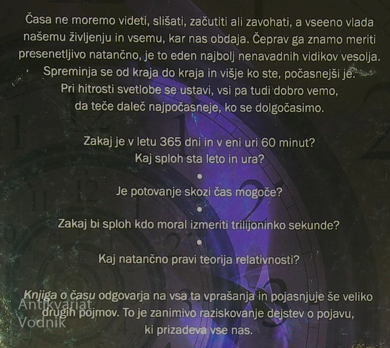 KNJIGA O ČASU; SKRIVNOSTI ČASA, KAKO DELUJE IN KAKO GA MERIMO, Adam Hart – Davis