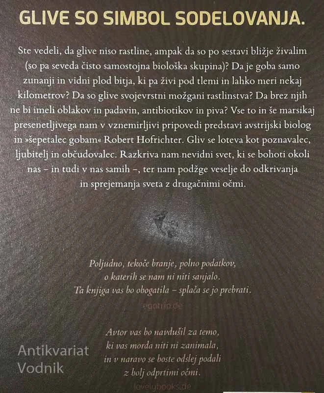 SKRIVNOSTNO ŽIVLJENJE GLIV, Robert Hofrichter