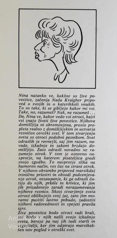 ŽIVE POVESTICE, Nada Kraigher, ilustr. Borut Perčar