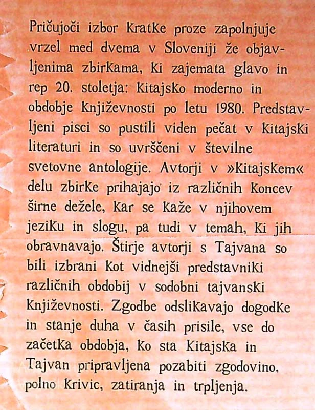 ZGODBE IZ KITAJSKE IN S TAJVANA