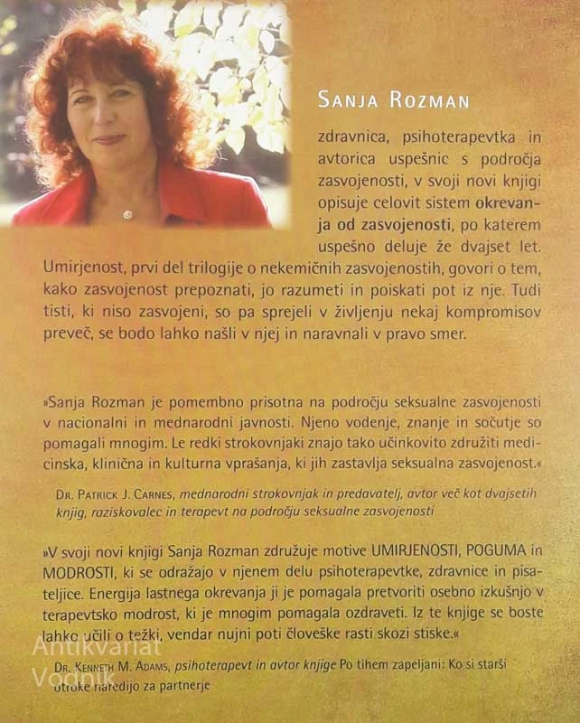 UMIRJENOST, Sanja Rozman