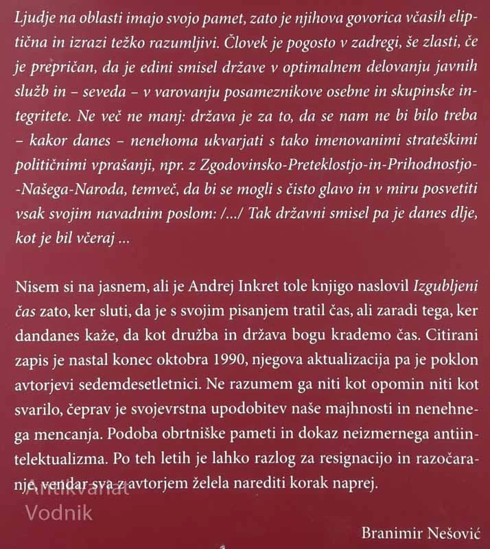 IZGUBLJENI ČAS, Andrej Inkret