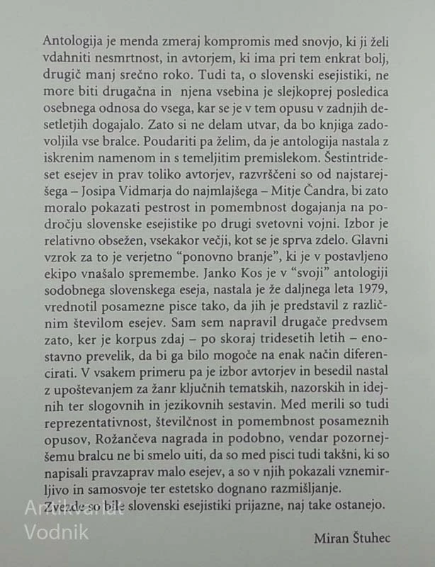 ARISTOKRACIJA JEZIKA IN DUHA, Miran Štuhec