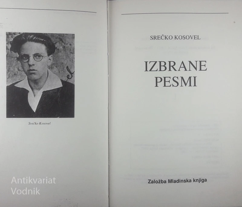 IZBRANE PESMI, Srečko Kosovel