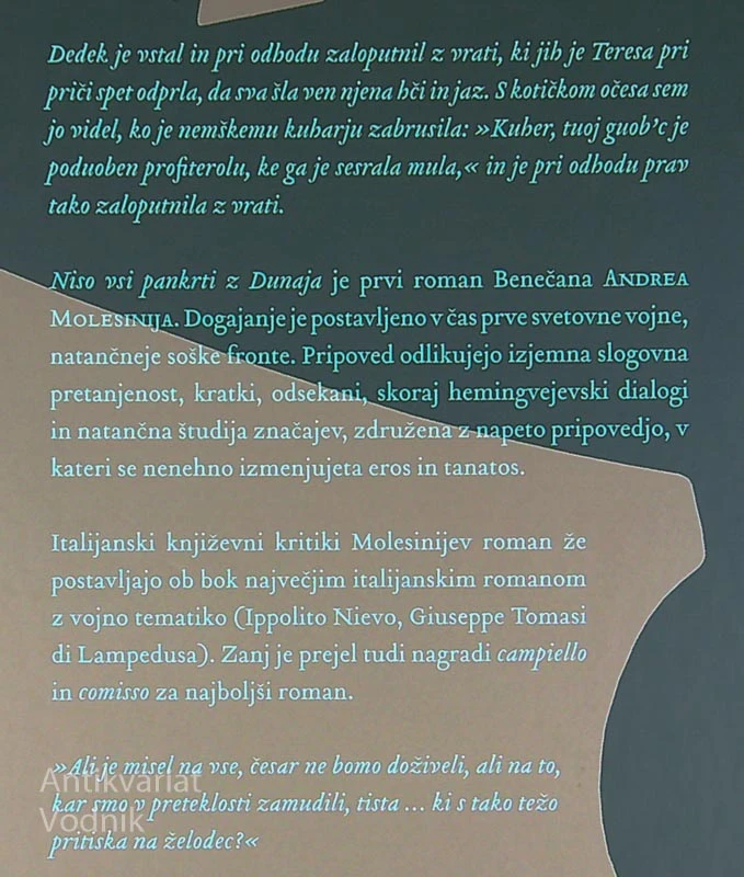 NISO VSI PANKRTI Z DUNAJA, Andrea Molesini