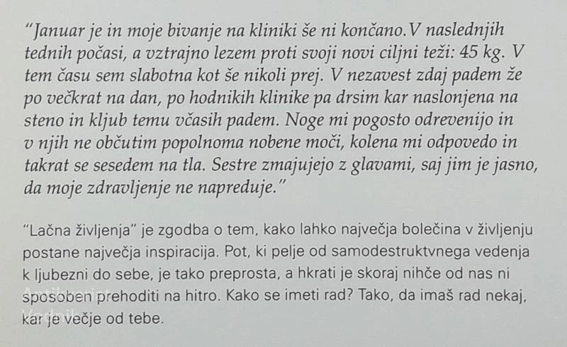 LAČNA ŽIVLJENJA; KAKO SEM PREMAGALA BULIMIJO IN SE ZAČELA IMETI RADA, Anja Baš