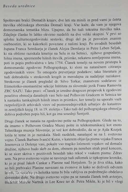 DOMAČI KRAJI, več avtorjev