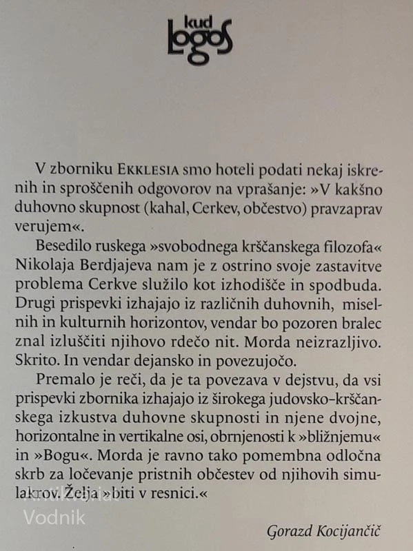 EKKLESIA, Nikolaj Berdjajev
