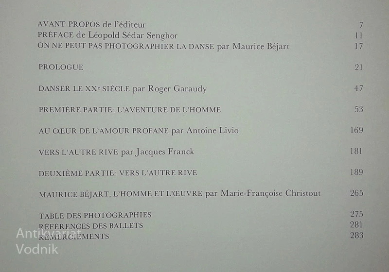 DANSER LE XXE SIECLE, več avtorjev