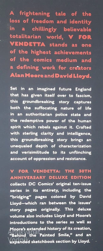 V FOR VENDETTA; The 30th Anniversary Deluxe Edition, Alan Moore & David Lloyd