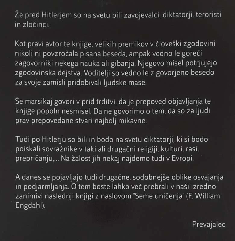 MOJ BOJ – MEIN KAMPF, Adolf Hitler
