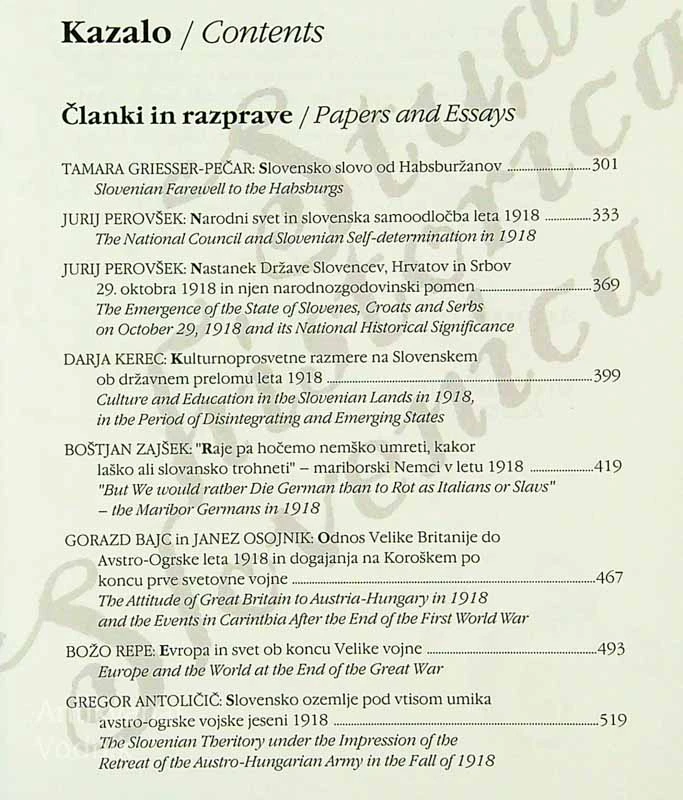 STUDIA HISTORICA SLOVENICA (1 – 3)