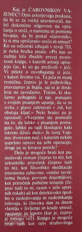 ČAROVNIKOV VAJENEC, Evald Flisar