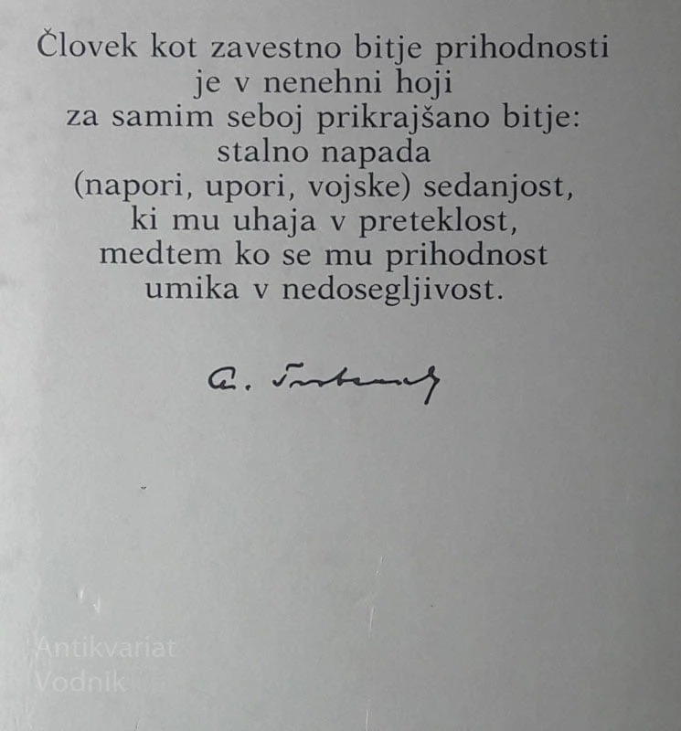 Anton Trstenjak ČLOVEK BITJE PRIHODNOSTI