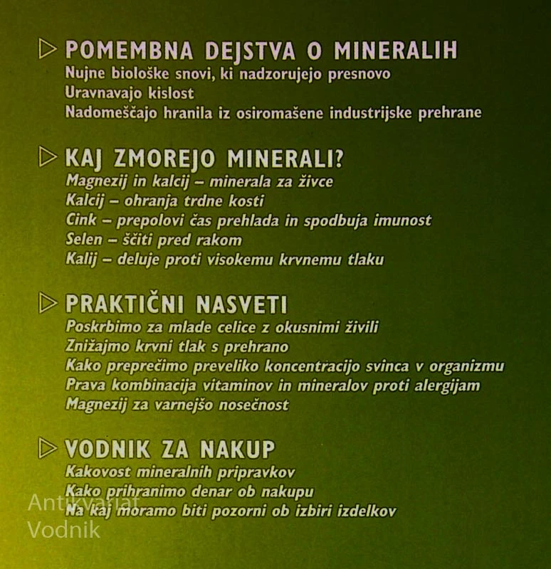 MINERALI, Dr. Ulrich Strunz in Andreas Jopp