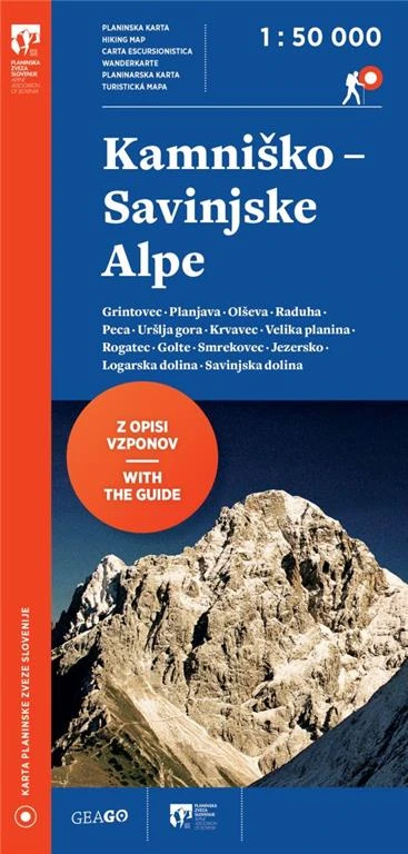 KAMNIŠKO SAVINJSKE ALPE 1:50 000, Planinska zveza Slovenije