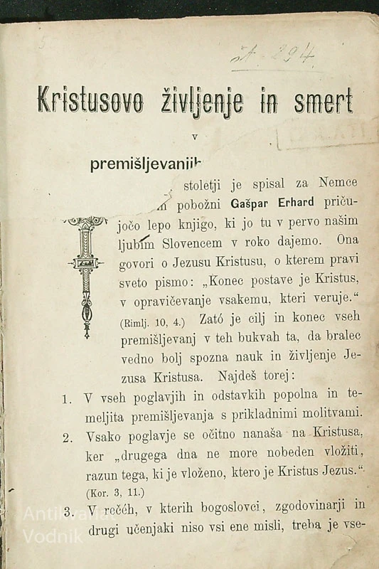 KRISTUSOVO ŽIVLJENJE IN SMRT (prvi del)