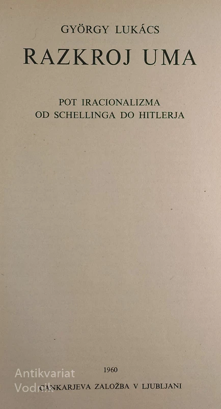 RAZKROJ UMA, Gyorgy Lukacs