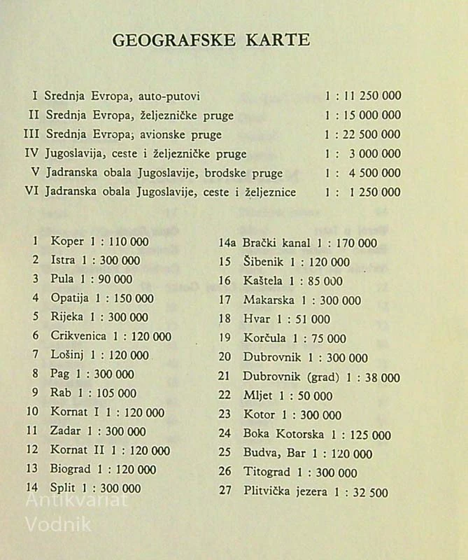 JADRAN; VODIČ I ATLAS